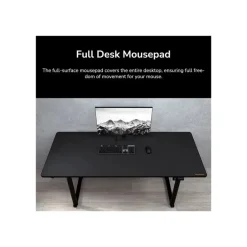 Bureau E-GRAV 180 - Bureau gaming assis/debout - réglage électrique - L180 cm - noir