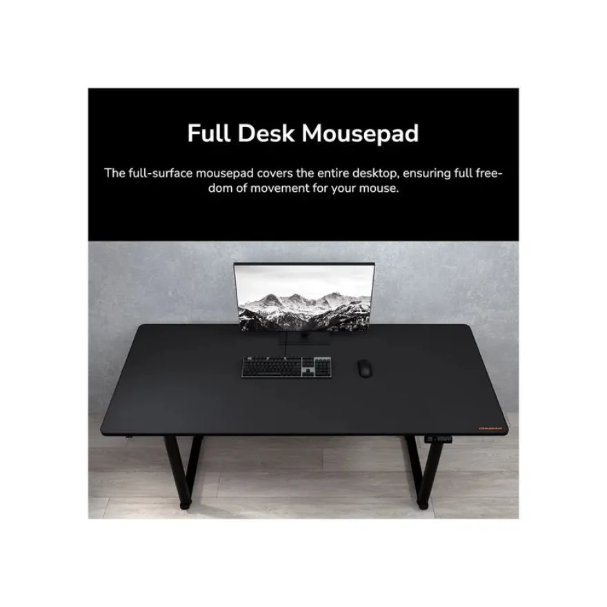 Bureau E-GRAV 180 - Bureau gaming assis/debout - réglage électrique - L180 cm - noir