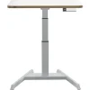Bureau ERGO – Bureau assis-debout compact – Réglage électrique 65-130cm – Blanc