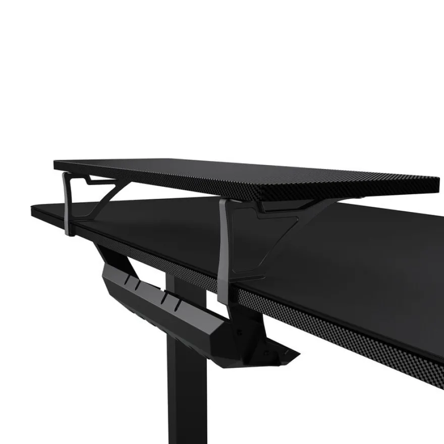 Bureau E-Star 120 - Bureau gaming assis/debout - réglage électrique - L120 cm - noir