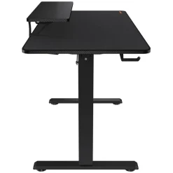 Bureau E-Star 120 - Bureau gaming assis/debout - réglage électrique - L120 cm - noir
