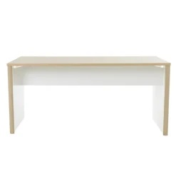 Bureau ITALIC - L120 - Imitation chêne/blanc
