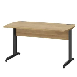 Bureau JAZZ+ - 160 cm - Pieds métal - chêne du bocage