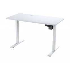 Bureau ROYAL MOSSA - Bureau gaming assis/debout - réglage électrique - L120 cm - blanc