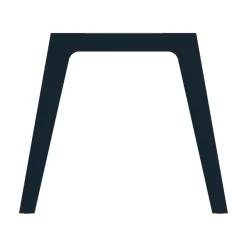 Bureau simple STEELY - L160 cm - pied carbone - plateau imitation Chêne clair