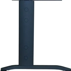 Bureau symétrique 120° IDRA - L185 cm - pieds anthracite - plateau imitation noyer