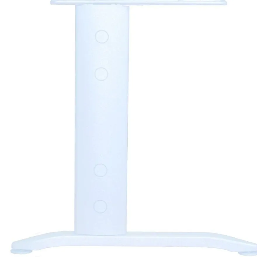 Bureau symétrique 120° IDRA - L185 cm - Pieds blanc - plateau imitation Chêne clair
