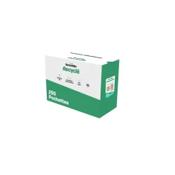 Bureau Vallée Recyclé - 250 Enveloppes - C4 229 x 324 - 90 g/m² - brun - fenêtre 50x110 - bande adhésive