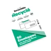 Bureau Vallée Recyclé - 50 Enveloppes - C5 162x229 - 80 g/m² - blanc - fenêtre 45x100 - bande adhésive