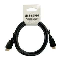 Cable HDMI haute vitesse - 3D/4K - 2m - noir - LES PRIX MINI