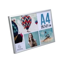 Cadre photo Exacompta - 21 x 29,7 cm (A4) - aluminium