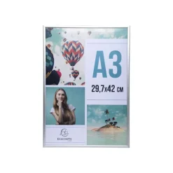 Cadre photo Exacompta - 29,7 x 42 cm (A3) - aluminium