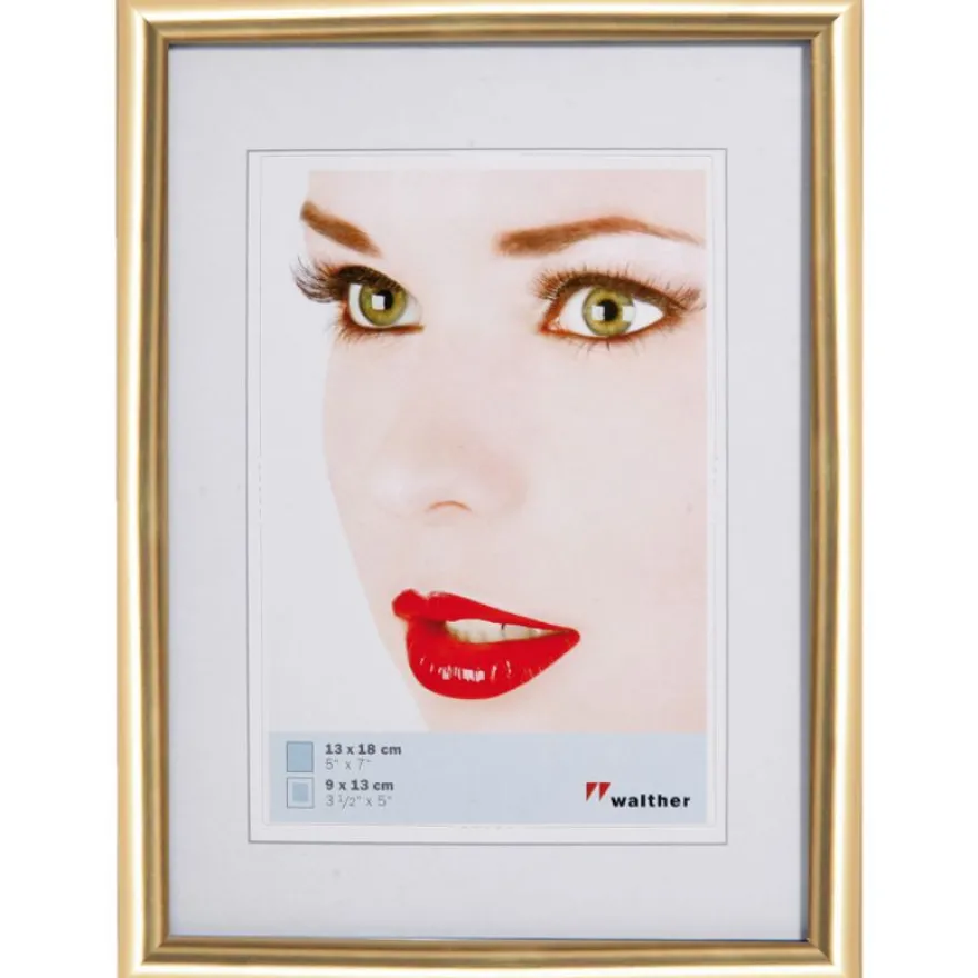Cadre photo WALTHER - 13 x 18 cm - Or