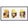 Cadre photos plastique multi vues WALTHER "Galeria" 3 vues 10 x 15 cm coloris noir