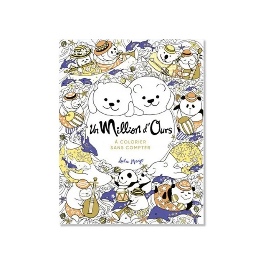 Cahier de coloriage pour adulte - Un million d'ours - First Edition