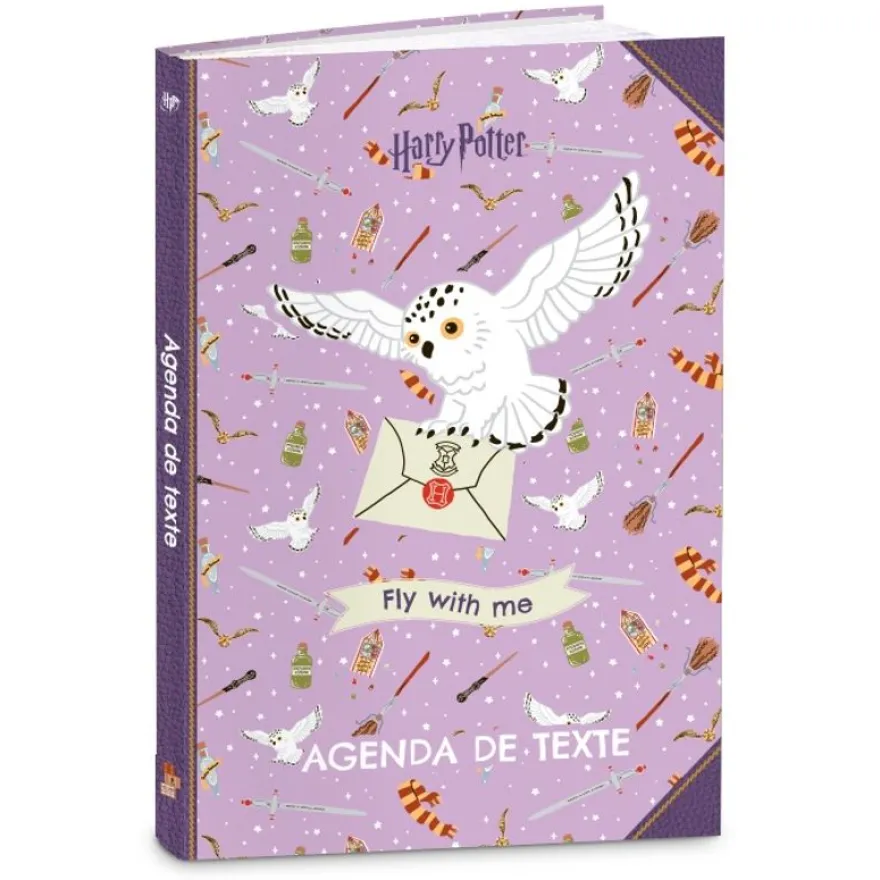 Cahier de texte HARRY POTTER HEDWIG- 15x21 cm- 2 modèles au choix- Kid'Abord