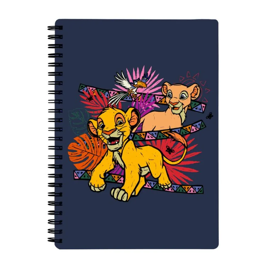 Cahier de texte Le Roi Lion - 18x22 cm - marine - Bagtrotter