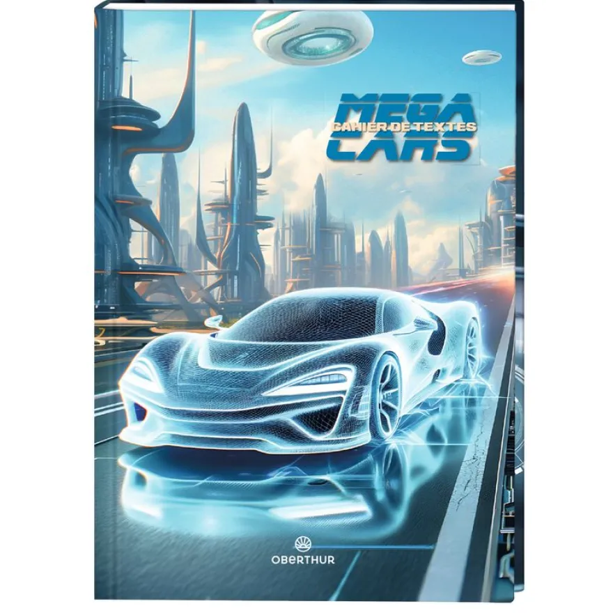 Cahier de texte Megacars - 15 x 21 cm - Oberthur