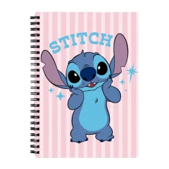 Cahier de texte Stitch - 18x22 cm - Rose - Bagtrotter