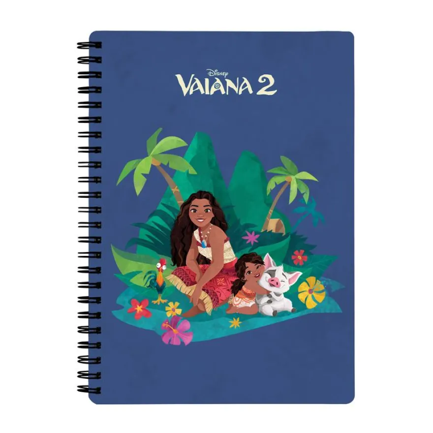 Cahier de texte Vaiana - 18x22 cm - bleu - Bagtrotter