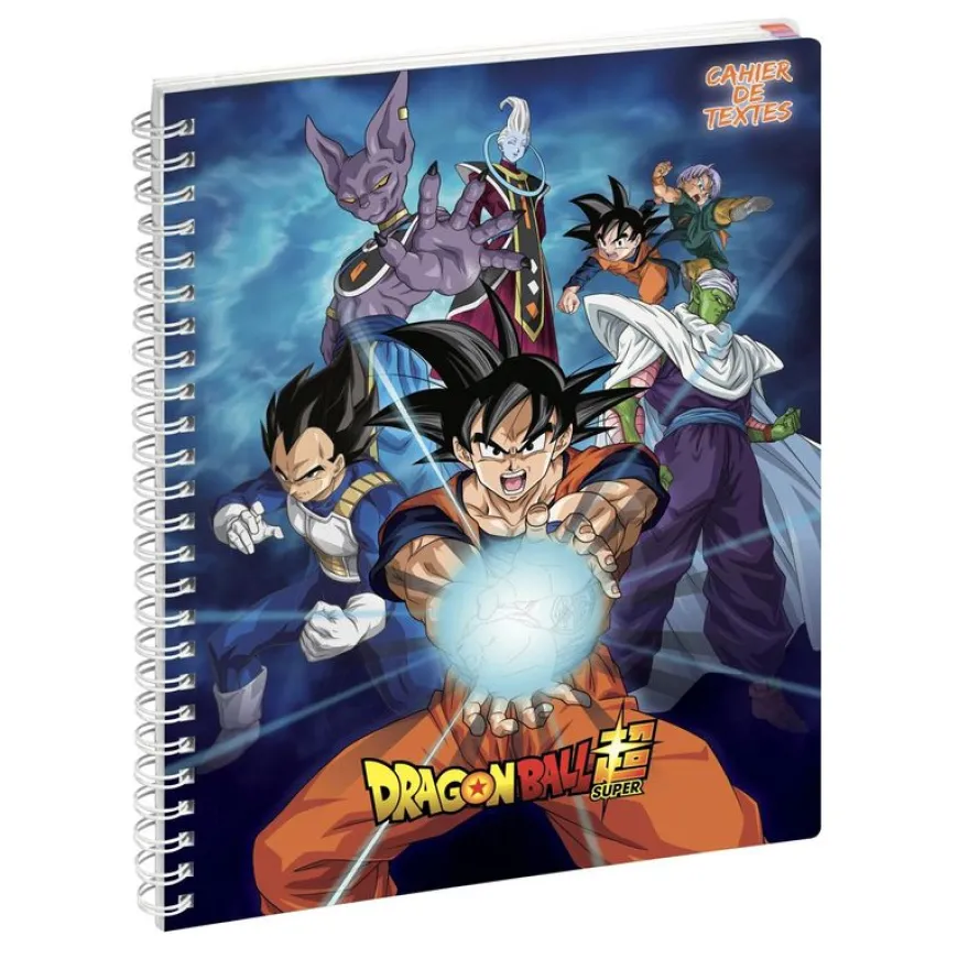 Cahier de textes à spirale Dragon Ball S - 17 x 22 cm - azur - Exacompta