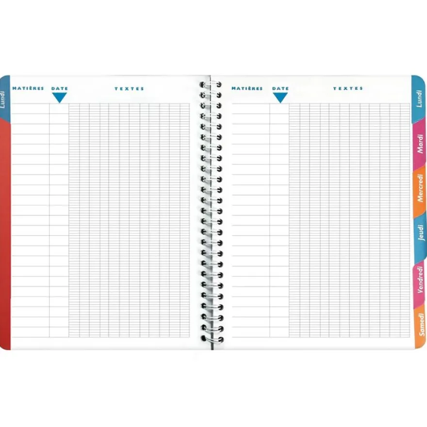 Cahier de textes à spirale Lovely - 17 x 22 cm - faon - Exacompta