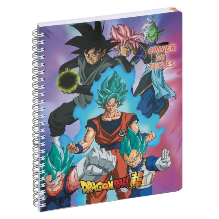 Cahier de textes à spirale Dragon Ball S - 17 x 22 cm - disponible dans différents visuels - Exacompta