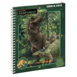 Cahier de textes à spirale Jurassic World - 17 x 22 cm - Dinos - Exacompta