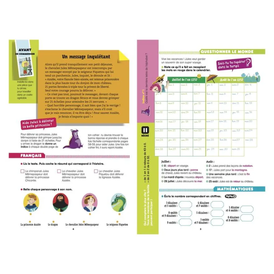 Cahier de vacances 2026 - Les incollables - CP au CE1 - 6/7 ans