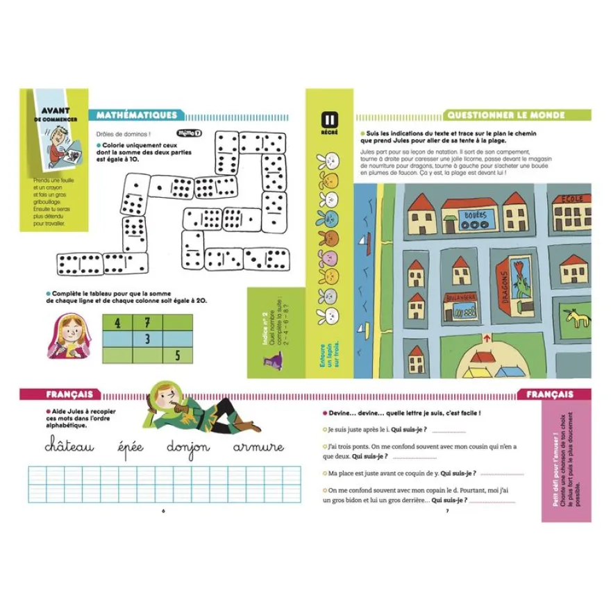 Cahier de vacances 2026 - Les incollables - CP au CE1 - 6/7 ans