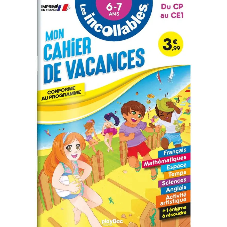 Cahier de vacances 2026 - Les incollables - CP au CE1 - 6/7 ans