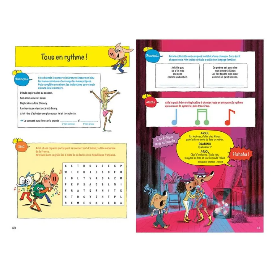 Cahier de vacances 2025 Ariol - Les Incollables - CE1/CE2 - livre d'exercices