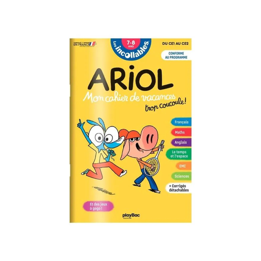 Cahier de vacances 2025 Ariol - Les Incollables - CE1/CE2 - livre d'exercices