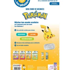 Cahier de vacances 2026 Pokémon - Les incollables -Grande Section au CP - 5/6 ans