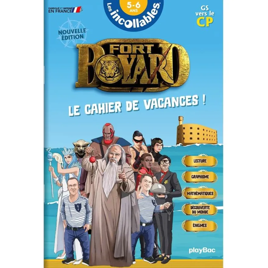 Cahier de vacances Fort Boyard - Les incollables - Grande Section au CP - 5/6 ans
