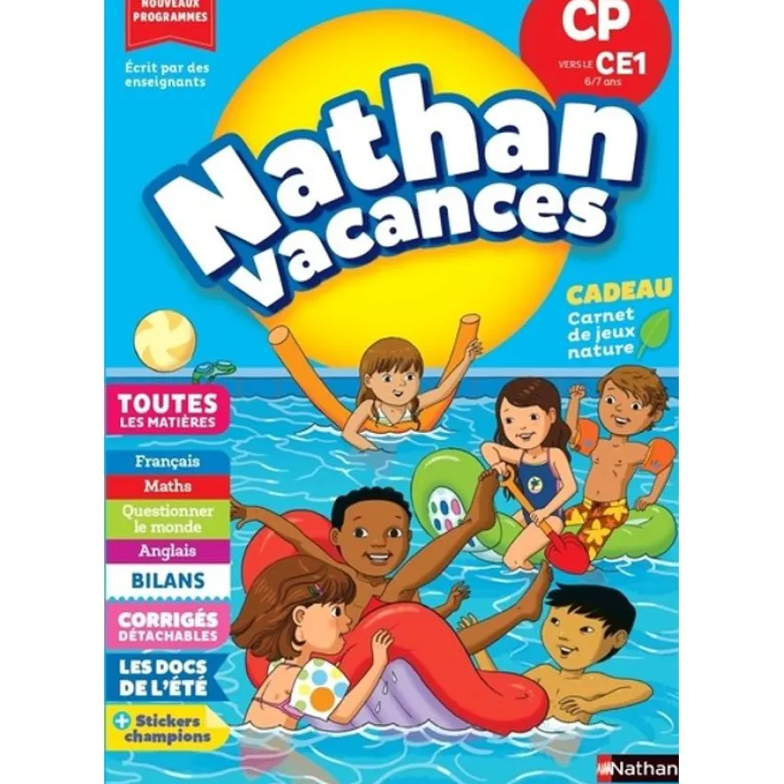 Cahier de vacances Primaire - CP vers CE1 - 6 - 7 ans