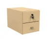 Caisson 2 tiroirs NOVA - mélaminé - L32xP55xH35 cm - Hêtre miel