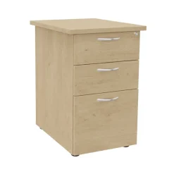 Caisson bout de bureau IDRA/DUAL - L47 x P60 cm - Imitation Chêne clair