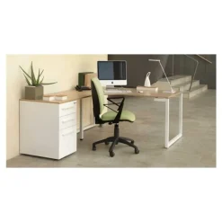 Caisson bout de bureau Sunday - L42XH71xP80 cm - blanc graphic - top non inclus en option
