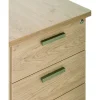 Caisson HT bureau - steely/stelly manager - Profondeur 60 cm - hetre - top vert