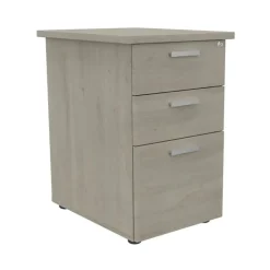 Caisson HT bureau - steely/stelly manager - Profondeur 60 cm - chene gris - top chene gris