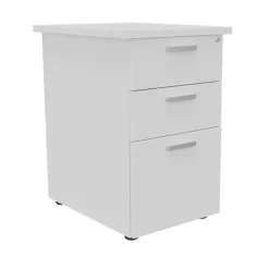 Caisson HT bureau - steely/stelly manager - Profondeur 60 cm - blanc perle - top blanc perle
