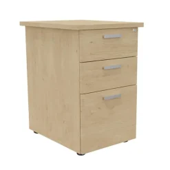 Caisson HT bureau - steely/stelly manager - Profondeur 60 cm - chene - top chene