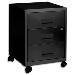 Caisson mobile - 3 tiroirs - noir