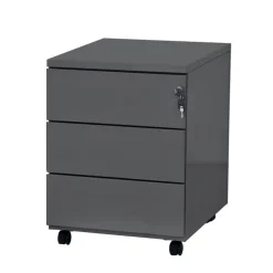 Caisson mobile - 3 tiroirs - anthracite - 56,7 x 54,1 x 41,8 cm