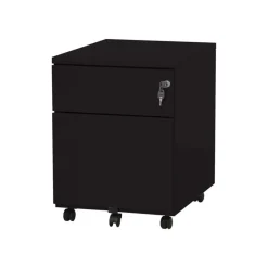 Caisson mobile - 2 tiroirs - noir - 56,7 x 54,1 x 41,8 cm