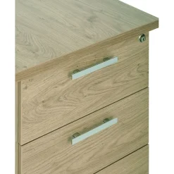 Caisson mobile IRIS - L43 x H56 x P60 cm - 2 tiroirs - Blanc perle