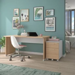 Caisson mobile JAZZ+ - Profondeur 60 cm - 3 tiroirs - Hêtre