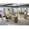 Caisson mobile MAMBO - Profondeur 60 cm - 2 tiroirs - Chêne Sonoma/noir