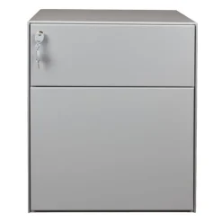 Caisson mobile métallique monobloc – 2 tiroirs - silver